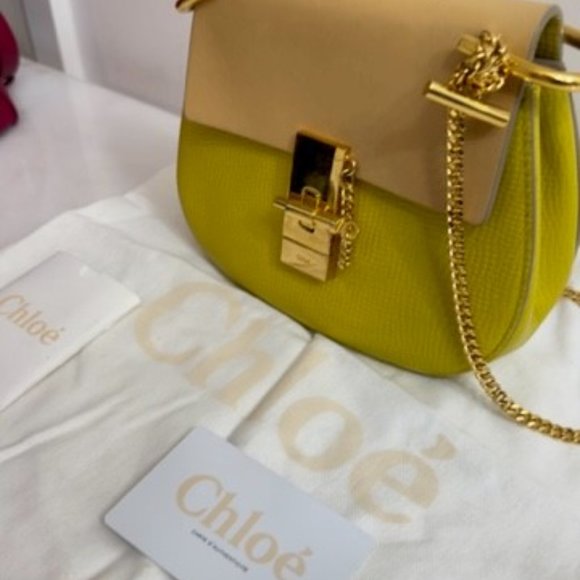 Chloe Drew Bag; Designer Chloe Two-Tone Drew Bag In Excellent Condition - Picture 10 of 14